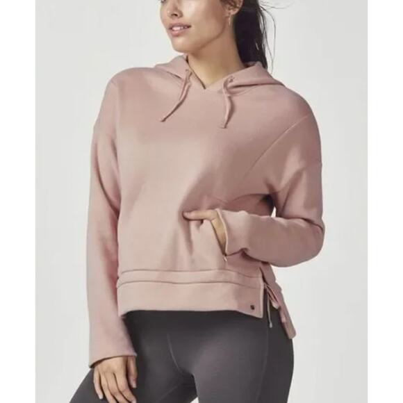 Fabletics Size Small Rayna Hoodie Light Pink Hooded Front Zippered Pockets - Picture 1 of 6